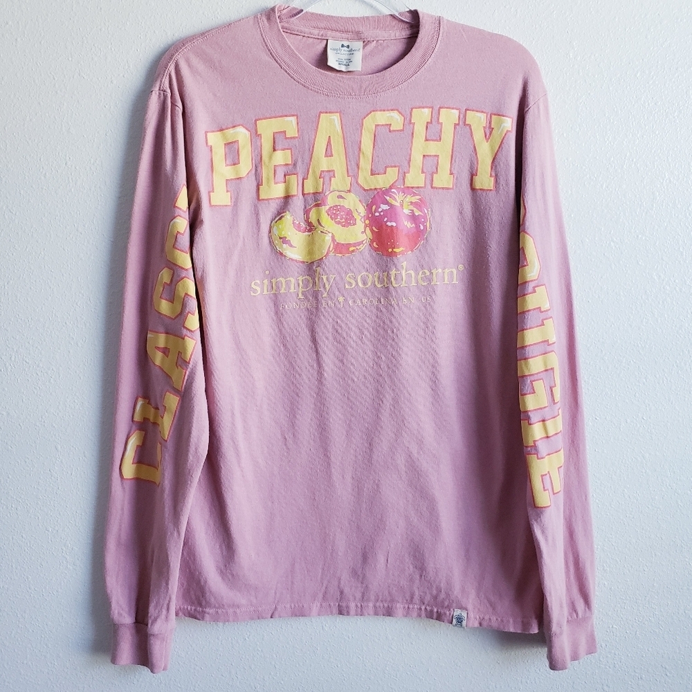 Simply Southern Peachy Long Sleeve Shirt